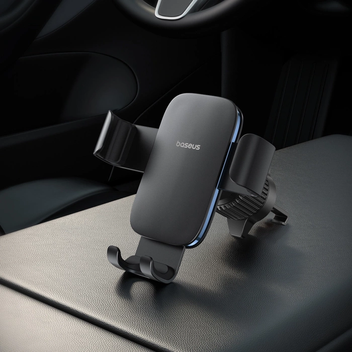Baseus uchwyt samochodowy Metal Age 3 Gravity Car Mount (Air Vent Version) Cluster czarny