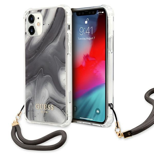 Etui GUESS Apple iPhone 12 Mini Marble Collection Szary Hardcase