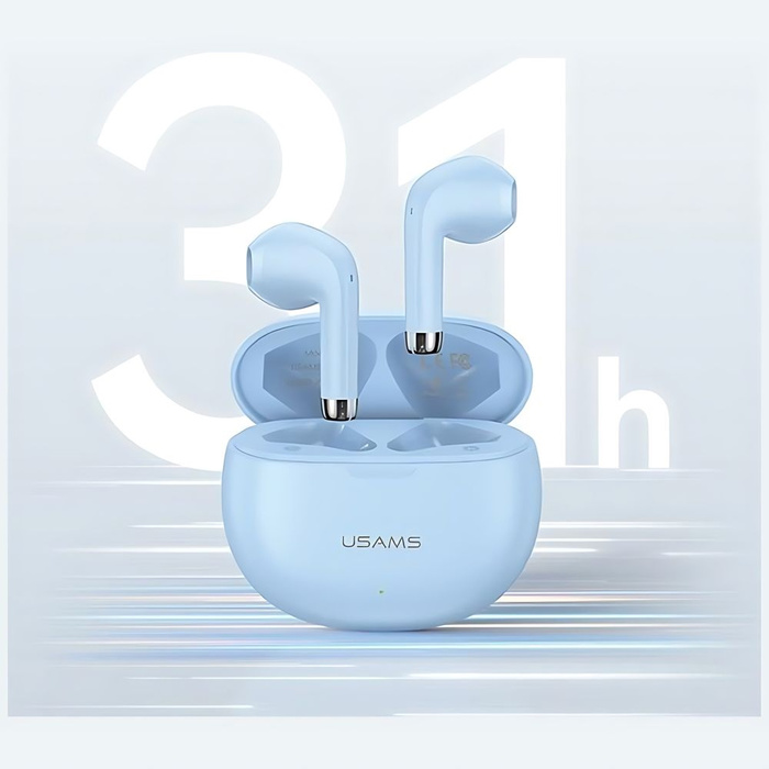 USAMS Słuchawki Bluetooth 5.3 TWS Rhymbo Series bezprzewodowe czarny/black BHUYO01 (US-YO17)