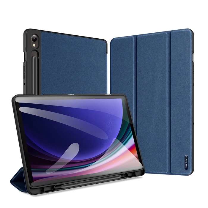 Etui z podstawką Dux Ducis Domo Samsung Galaxy Tab S9 FE - niebieskie