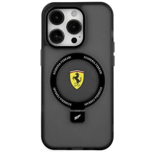 Etui Ferrari FEHMP15SUSCAK iPhone 15 6.1" czarny/black hardcase Ring Stand 2023 Collection MagSafe Case