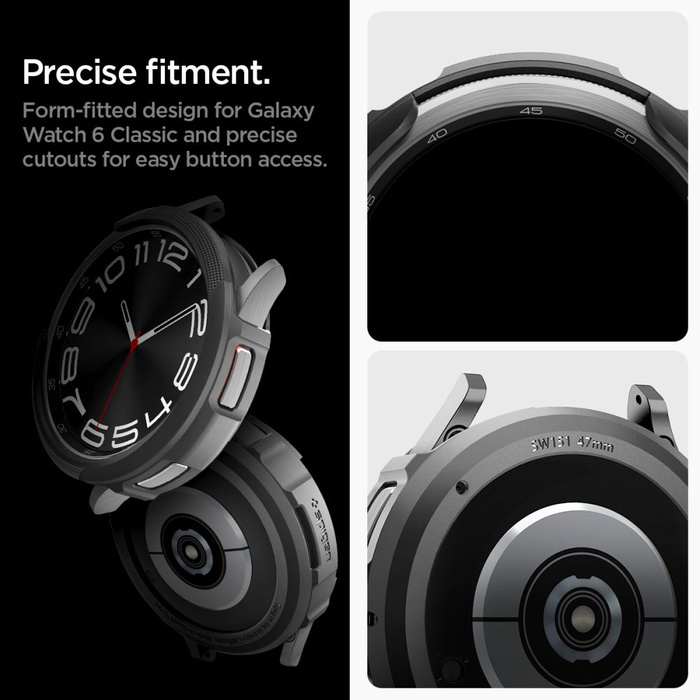 Etui Spigen Liquid Air Samsung Galaxy Watch 6 Classic (47 MM) Matte Black Case