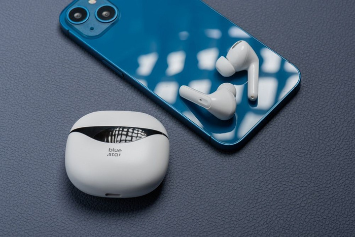 Słuchawki bezprzewodowe douszne Blue Star T60 TWS białe 