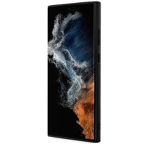 Etui BMW BMHCS23L22NBCK S23 Ultra S918 czarny/black Leather Carbon Case