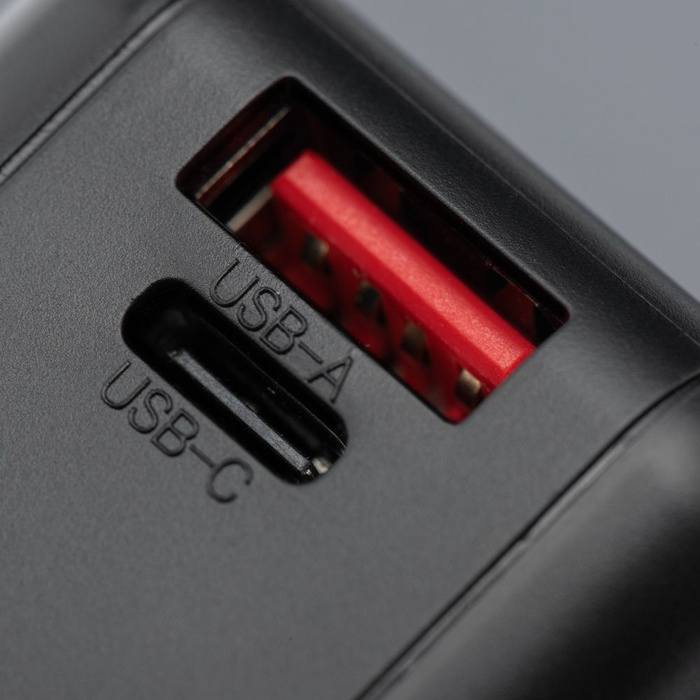 Wielofunkcyjna ładowarka Forcell F-Energy 6w1 USB A + USB C PD 45W + power bank 15000 mAh + ładowanie bezprzewodowe 15W czarna