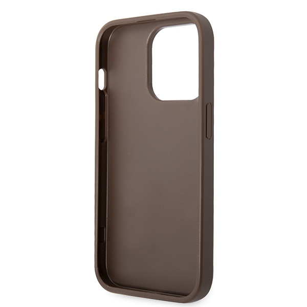 Etui Guess GUHCP15X4GMGBR iPhone 15 Pro Max 6.7" brązowy/brown hardcase 4G Big Metal Logo Case