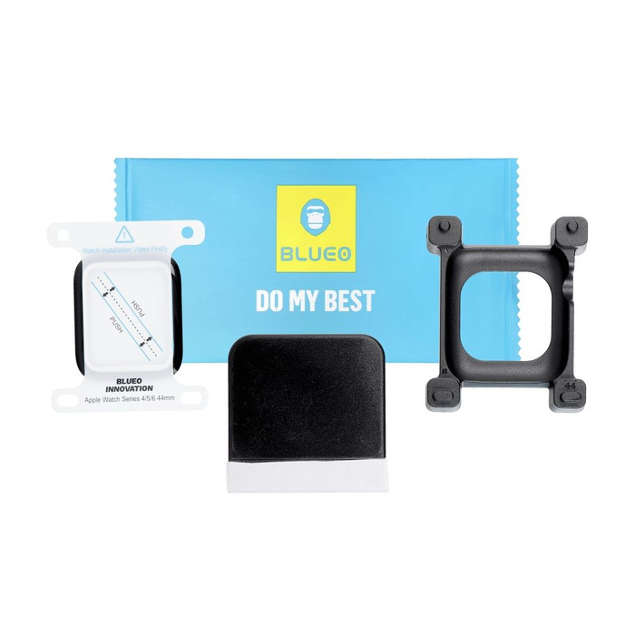 Szkło Hartowane 5D Mr. Monkey Glass - do Apple Watch SE / SE 2 / SE 3 44MM czarny (Strong HD)