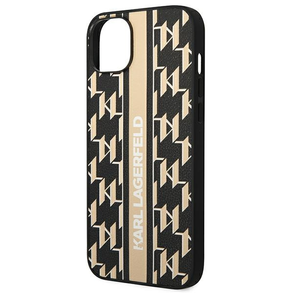 Etui KARL LAGERFELD Apple iPhone 14 Plus Monogram Stripe Brązowy Hardcase
