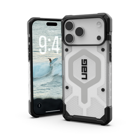 UAG Pathfinder Clear MagSafe - etui do iPhone 17 Pro Max kompatybilne z MagSafe (ice/silver)