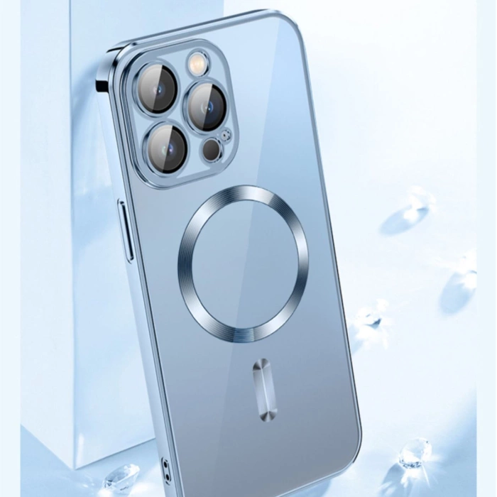 Etui Wozinsky Electroplated Magsafe na Samsung Galaxy S24 FE - różowe