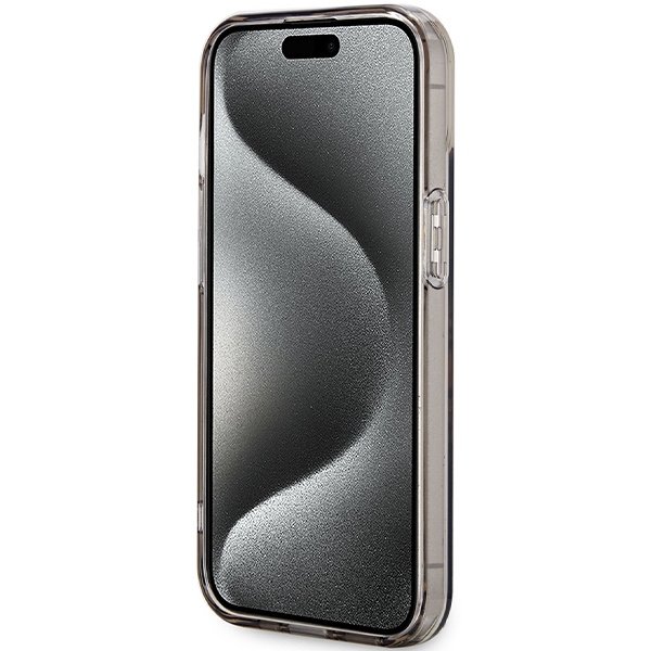 Etui Guess Guhmp15shfwfck Iphone 15 / 14 / 13 6.1" Czarny/black Hardcase Iml Flowers Wreatch Magsafe Case