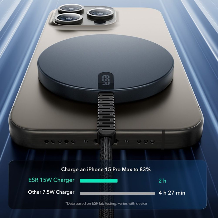 ESR HALOLOCK QI2 MINI MAGNETIC MAGSAFE WIRELESS CHARGER 15W BLACK