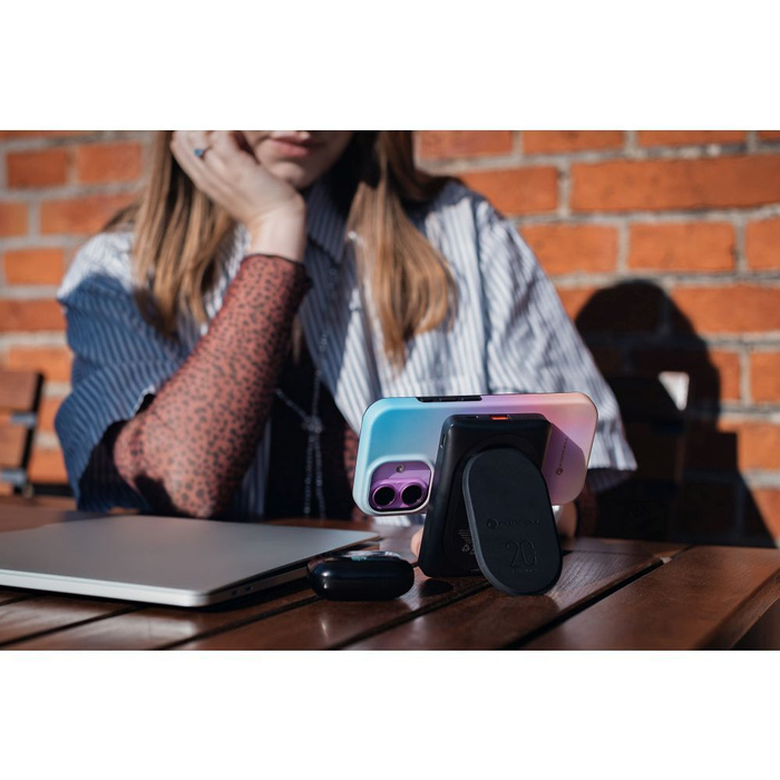 Etui na iPhone 16 PLUS Forcell F-Protect Mirage zgodny z MagSafe Military Drop-Test pinky blue