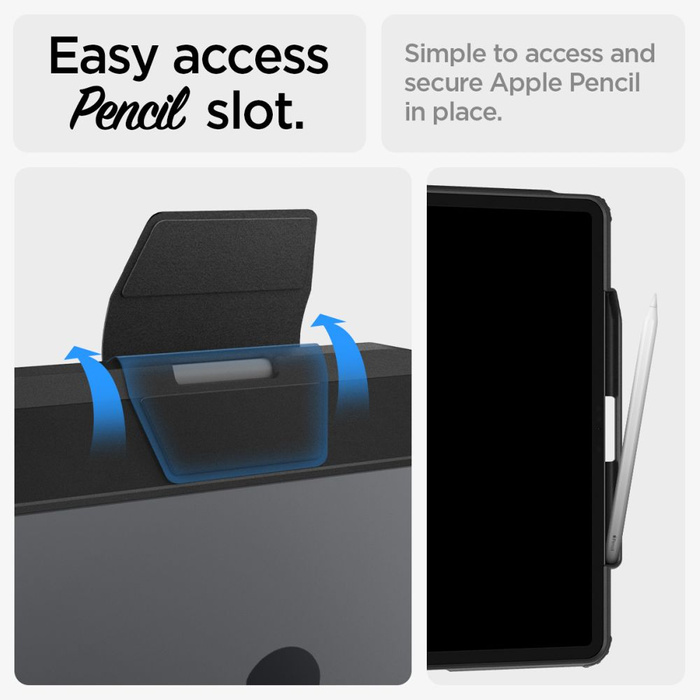 ETUI SPIGEN ULTRA HYBRID ”PRO” IPAD AIR 13 2024 BLACK