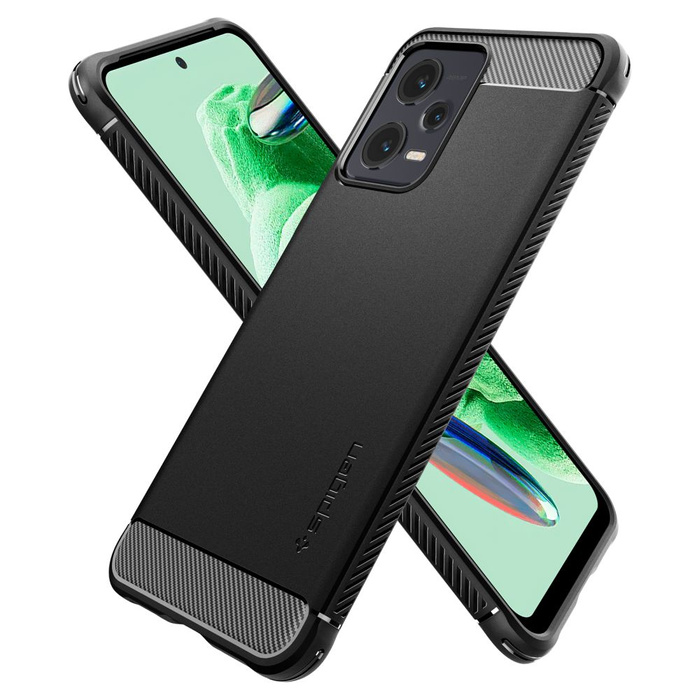 Etui Spigen Rugged Armor Xiaomi Redmi Note 12 5G / Poco X5 5G Matte Black