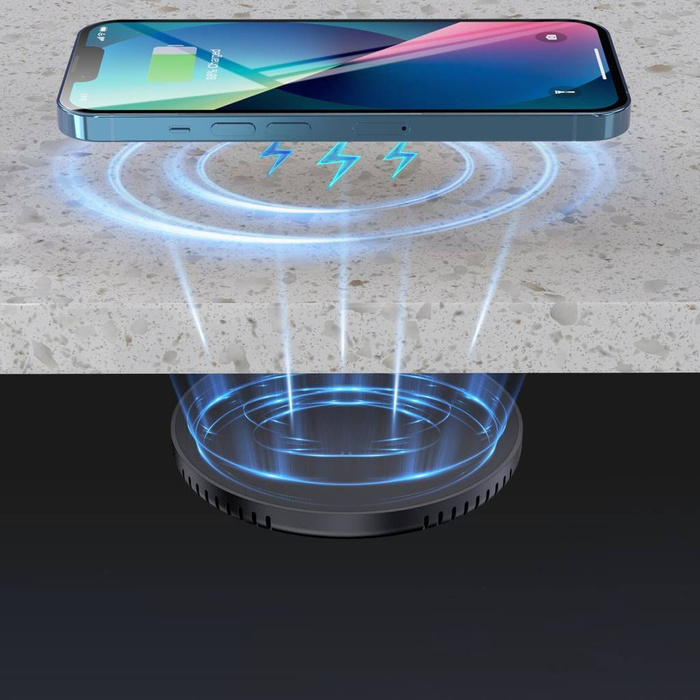 Choetech ładowarka indukcyjna 10W + ładowarka i kabel zasilający czarny (T590-F)