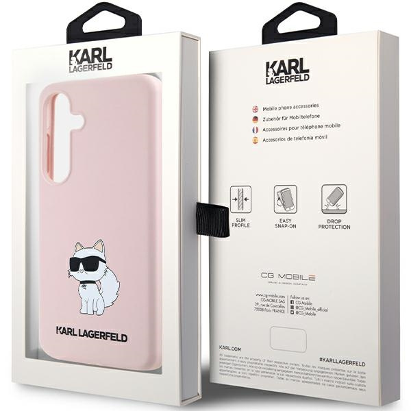 Etui Karl Lagerfeld KLHCS24MSNCHBCP S24+ S926 hardcase różowy/pink Silicone Choupette Case