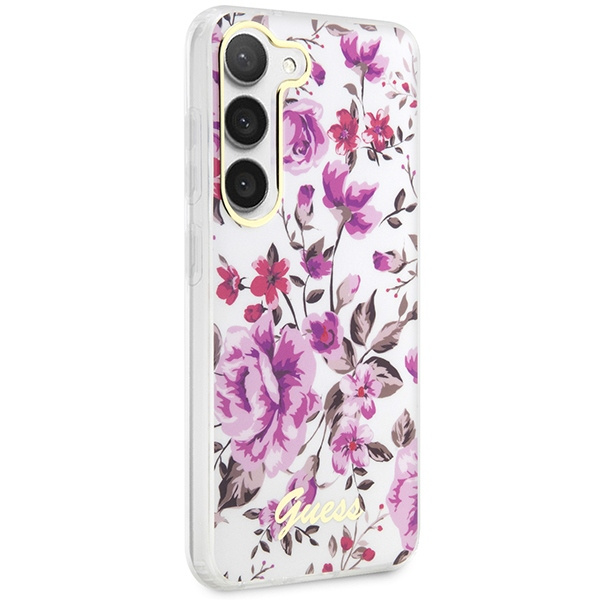 Etui Guess Guhcs23shcfwst S23 S911 Biały/white Hardcase Flower Collection Case