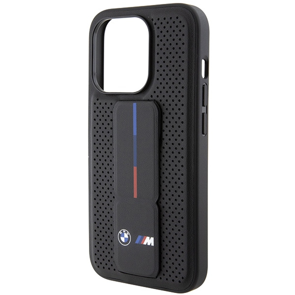 Etui Bmw Bmhcp15lgspprk Iphone 15 Pro 6.1" Czarny/black Hardcase Grip Stand Smooth & Perforated Case