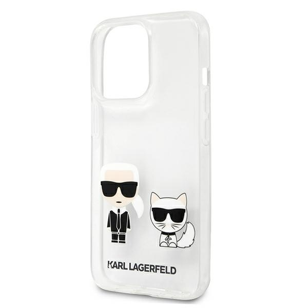 Etui KARL LAGERFELD Apple iPhone 13 Pro Max Transparent Karl & Choupette Bezbarwny Hardcase