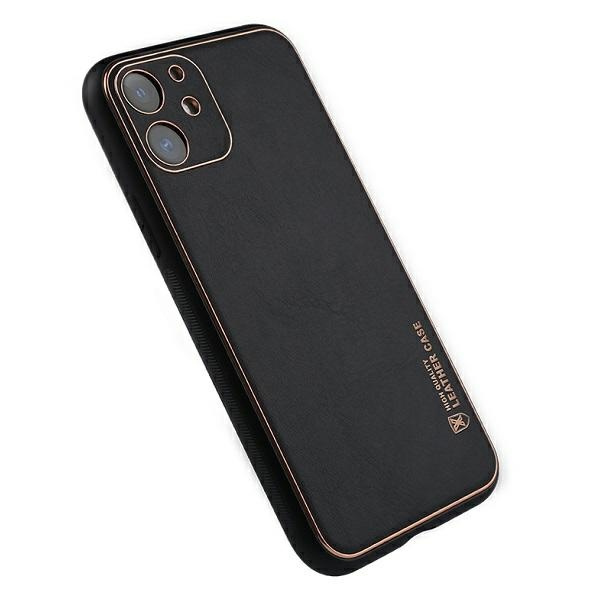 Beline Etui Leather Case iPhone 12 miniczarny/black