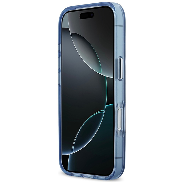 Etui Karl Lagerfeld Karl & Choupette     Back MagSafe do iPhone 17 Pro Max niebieski