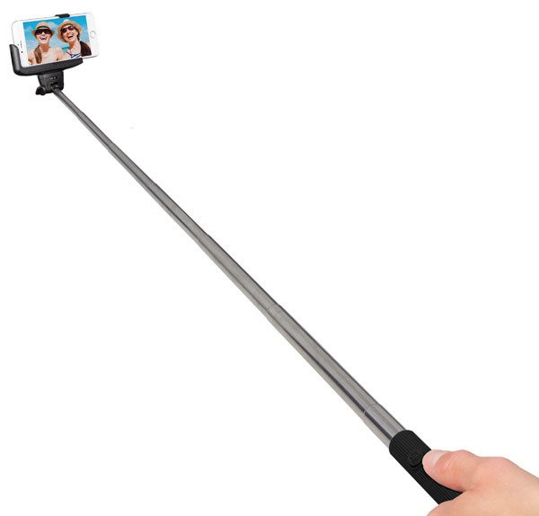 Kijek Kitvision Selfie Stick TRZYMAJĄCY Smartfon Czarny