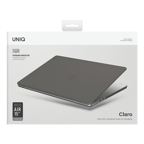 UNIQ etui Claro MacBook Air 15" (2023) przezroczysty szary/smoke matte grey