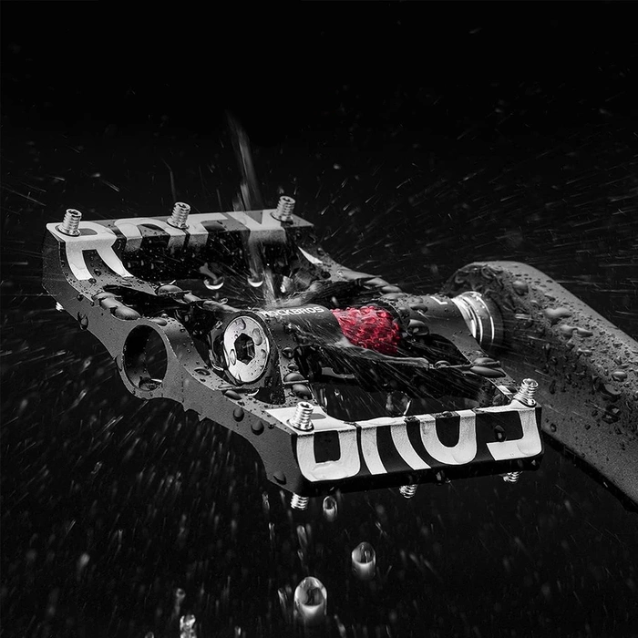 Zestaw pedałów rowerowych Rockbros 37213071001 ze stopu aluminium - czarne