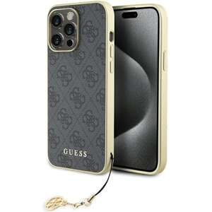Etui Guess GUHCP15XGF4GGR iPhone 15 Pro Max 6.7" szary/grey hardcase 4G Charms Collection