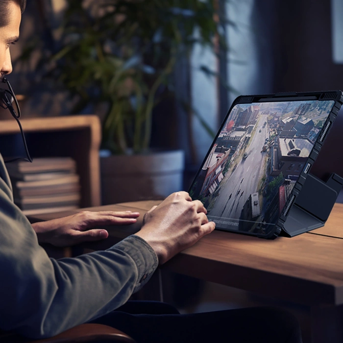 Nillkin Bumper PRO Protective Stand Case Multi-angle for iPad Pro 12.9 2020/2021/2022/ Air 13 2024 Black