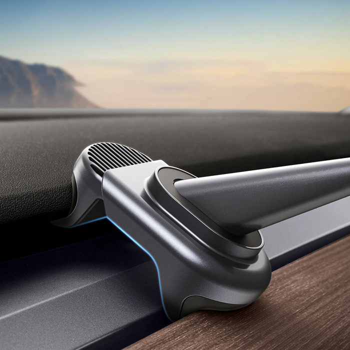 Uchwyt samochodowy elektryczny z panelem słonecznym do Tesla Model 3 / Y Baseus T-Space - czarny