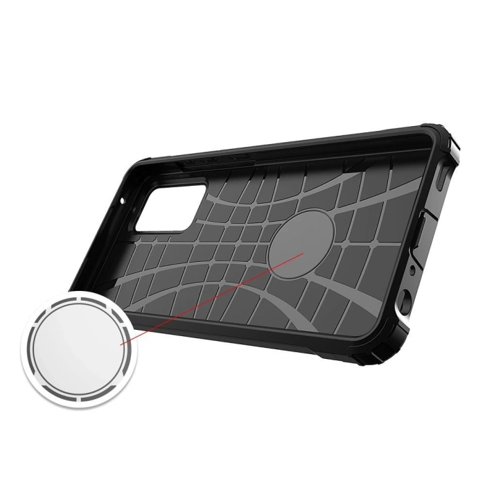 Etui Pancerne hybrydowe Hybrid Armor pokrowiec na Samsung Galaxy A36 - niebieskie