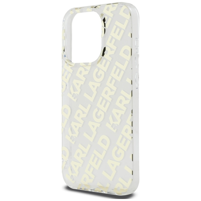 Karl Lagerfeld KLHCP15XHKFOEMD iPhone 15 Pro Max 6.7" złoty/gold hardcase IML Fullover  Logo
