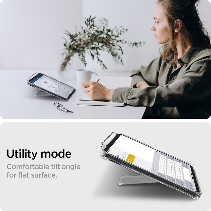 Etui Spigen Airskin Hybrid S iPad Pro 4/5/6 12.9 2020/2021/2022 Crystal Clear Case