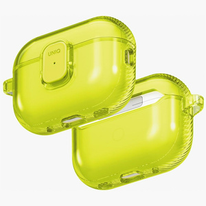 Etui UNIQ Glase Pro do AirPods Pro 3 Lock Case żółty