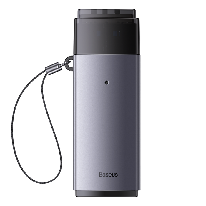 Baseus Lite Series adapter czytnik kart SD/TF USB szary (WKQX060013)