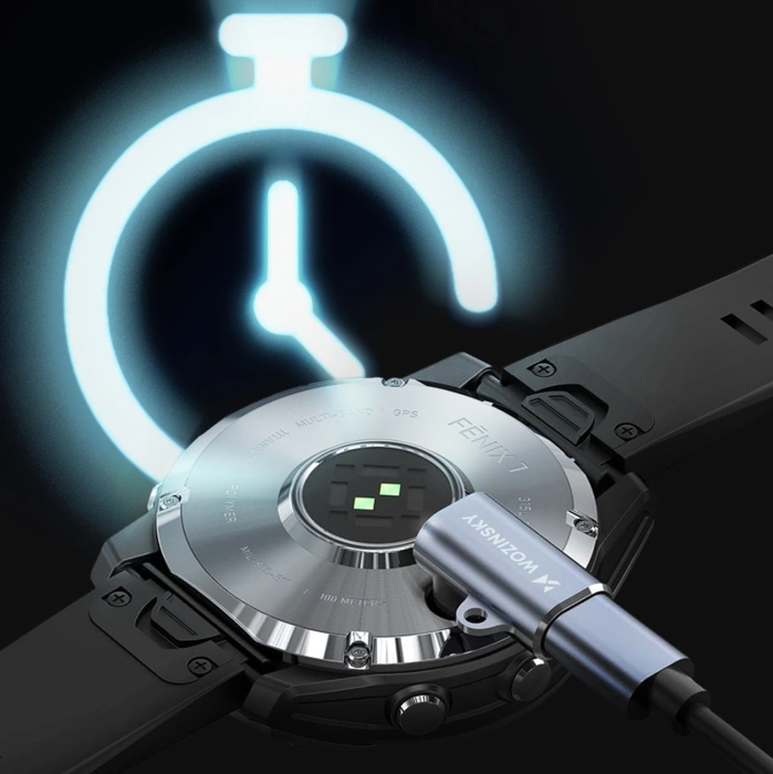 Adapter Wozinsky WAYGS1 przejściówka USB-C do smartwatch Garmin - szary