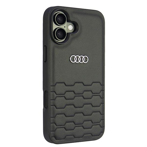 Audi Synthetic Leather iPhone 16 Plus 6.7" czarny/black hardcase AU-TPUPCIP16M-GT/D2-BK