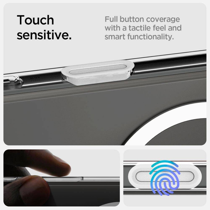 ETUI SPIGEN ULTRA HYBRID ”T” MAG MAGSAFE IPHONE 16 PRO WHITE