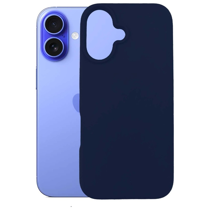 Etui 3MK Silicone Case iPhone 16 Plus Granatowy/Dark Navy
