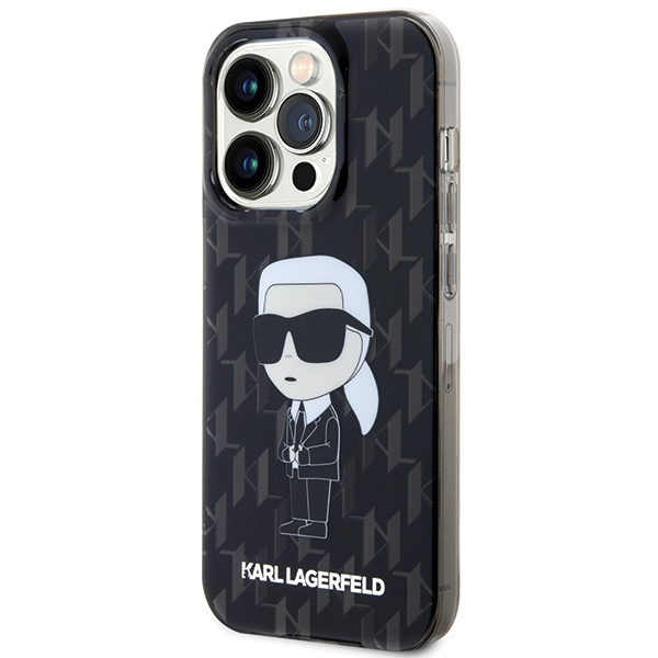 Etui Karl Lagerfeld KLHCP15XHNKMKLK iPhone 15 Pro Max 6.7" transparent hardcase Monogram Ikonik Case