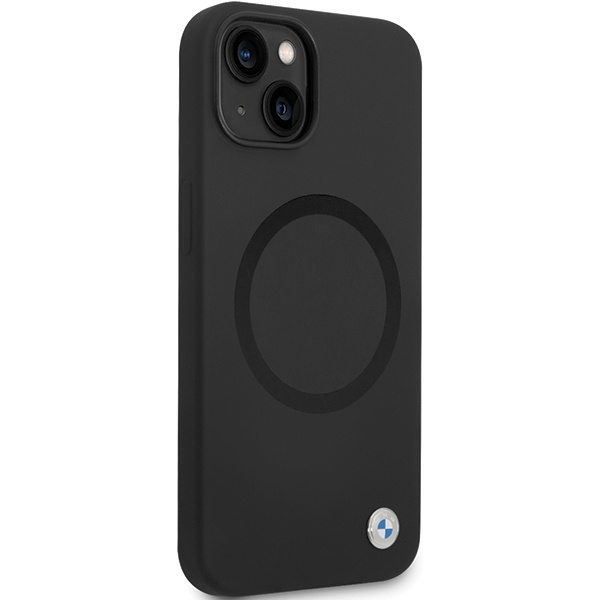 Etui BMW BMHMP14SSILBK2 iPhone 14 6.1" czarny/black Signature Liquid Silicone MagSafe Case