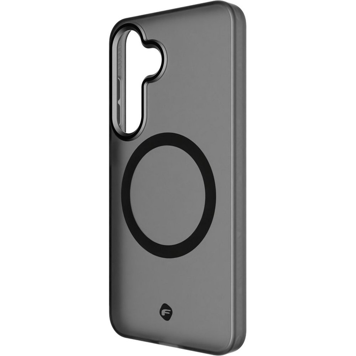 Etui na Samsung S25 Forcell F-Protect Levels Dual Layer 4D technology zgodny z MagSafe Military Drop-Test smoky black