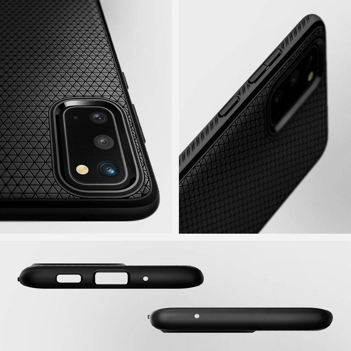 Etui SPIGEN Samsung Galaxy S20 Liquid Air Matte Black Czarne Case