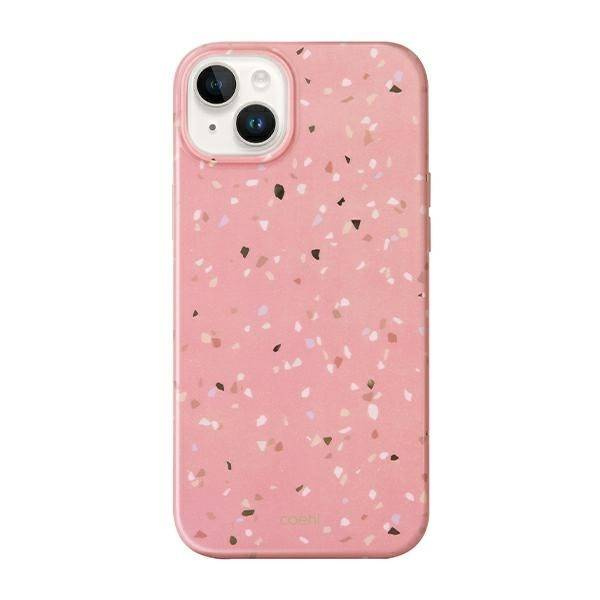 UNIQ etui Coehl Terrazzo iPhone 14 Plus 6,7" różowy/coral pink