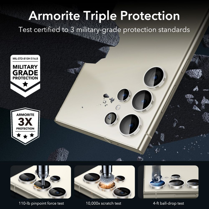 Osłona Aparatu Esr Camera Protector Samsung Galaxy S24 Ultra Clear 