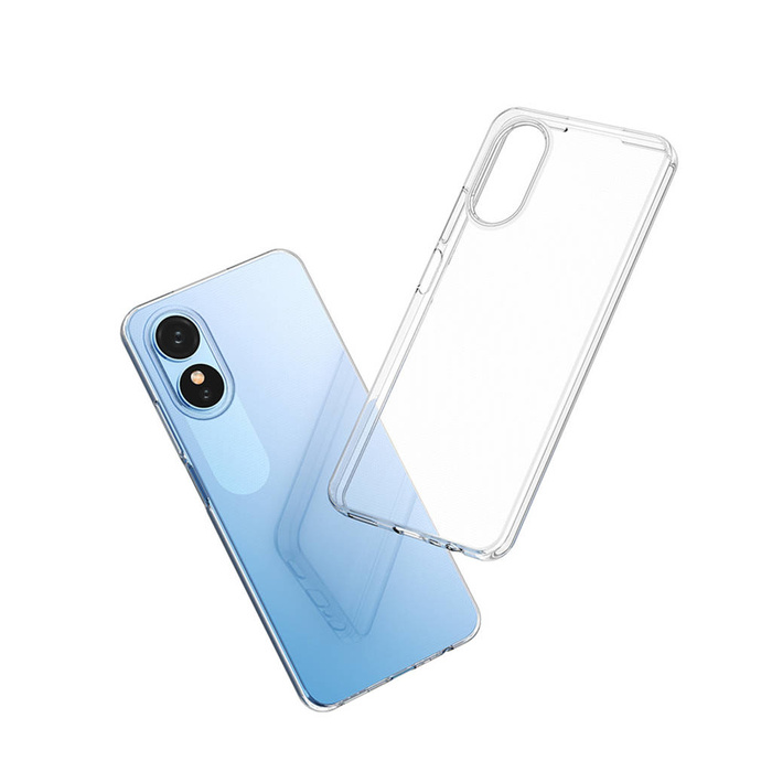 Etui Ultra Clear 0.5mm etui do Oppo A17 cienki pokrowiec przezroczyste Case