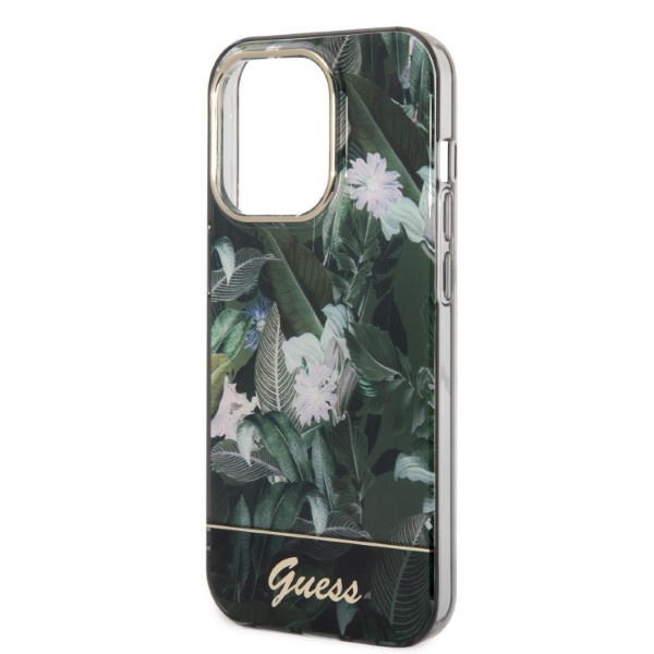 Etui GUESS Apple iPhone 14 Pro Max Jungle Collection Zielony Hardcase