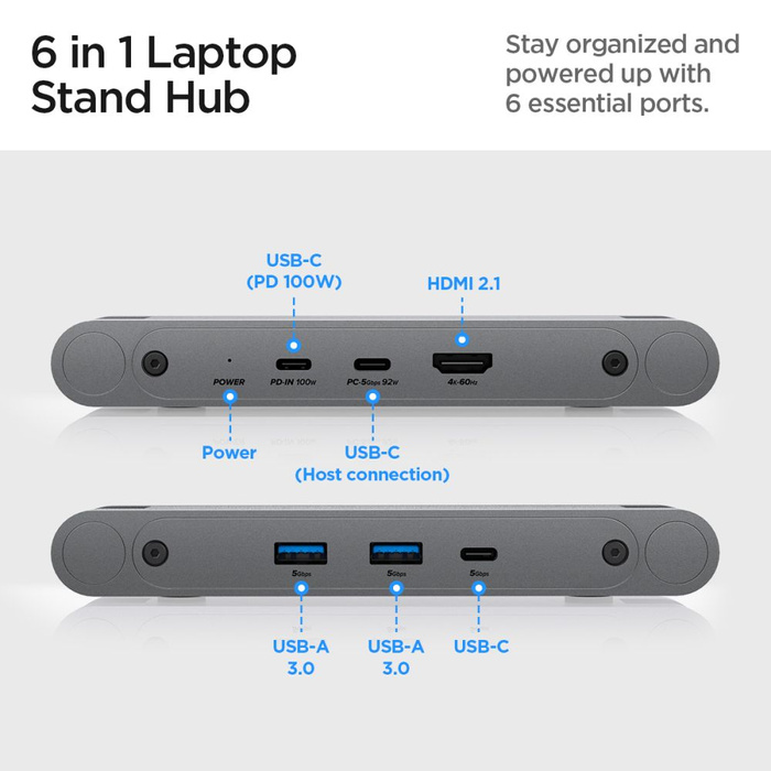 PODSTAWKA NA LAPTOP SPIGEN STAND HUB SPACE GREY